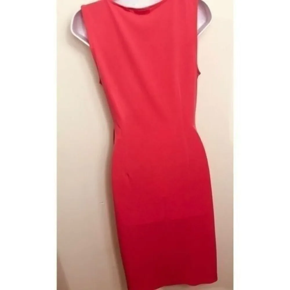 new york company red dress NY&C New York Company women's sheath sleeveless dress red pink size M